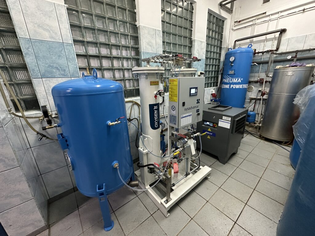 Generator tlenu z kompresorem do hodowli ryb